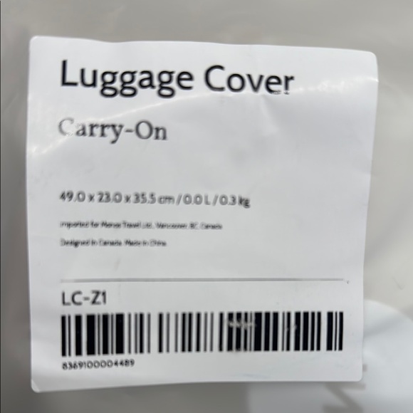 Monos Clear Opaque Luggage Cover - Picture 2 of 4
